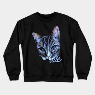 cute cat Crewneck Sweatshirt